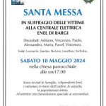 Camugnano: Santa Messa in suffragio delle vittime alla centrale elettrica di Bargi