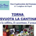 A Castiglione dei Pepoli torna il Mercatino del Riuso “Svuota La Cantina” da domenica 7 giugno 2026