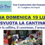 In concomitanza con il Mercato Straordinario e il Mercatino Genuino, torna “Svuota la Cantina” mercatino del riuso.